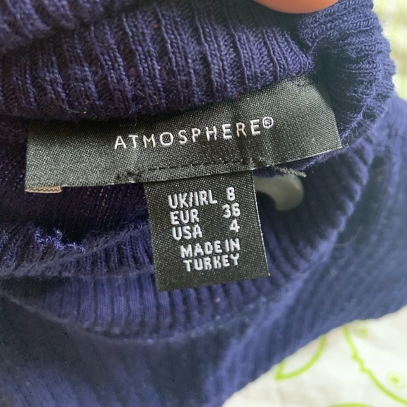 Navy turtleneck from Atmosphere - Picture 2 of 2